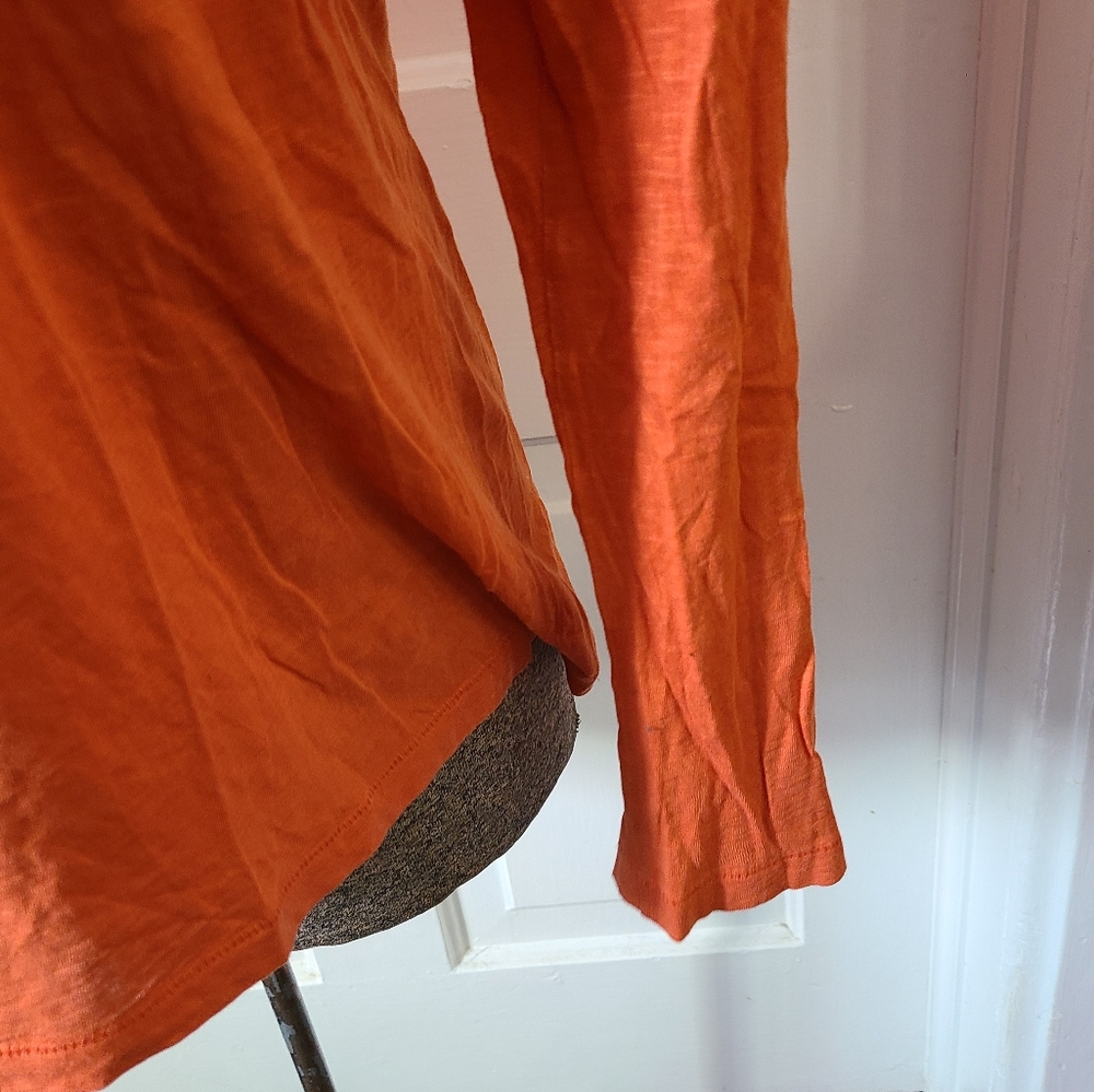 Orange Ruffled Top - Picture 3 of 6